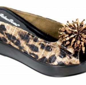 Helen's Heart  leopard wedges